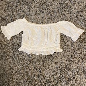 AMERICAN EAGLE Off The Shoulder Crop Top